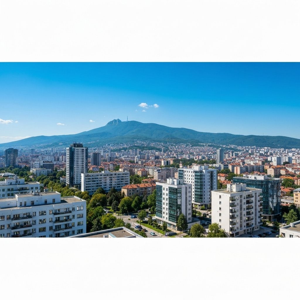 София, България - градска панорама